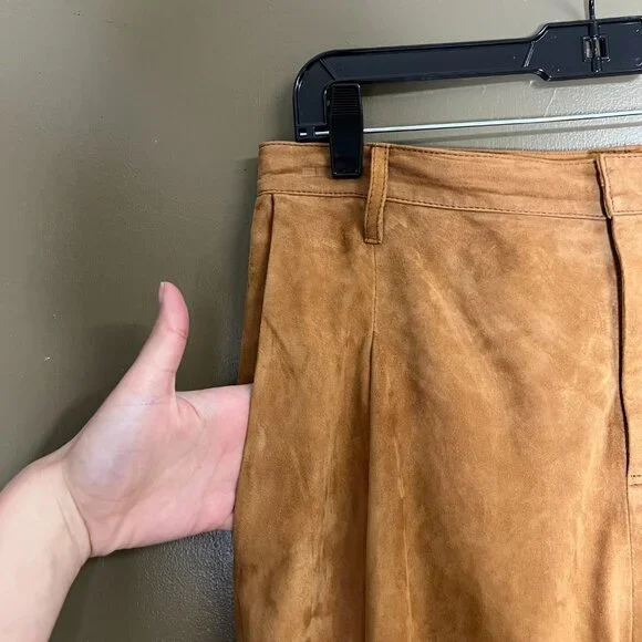 AS by DF Denise Upcycled Suede Trousers - Size: 8